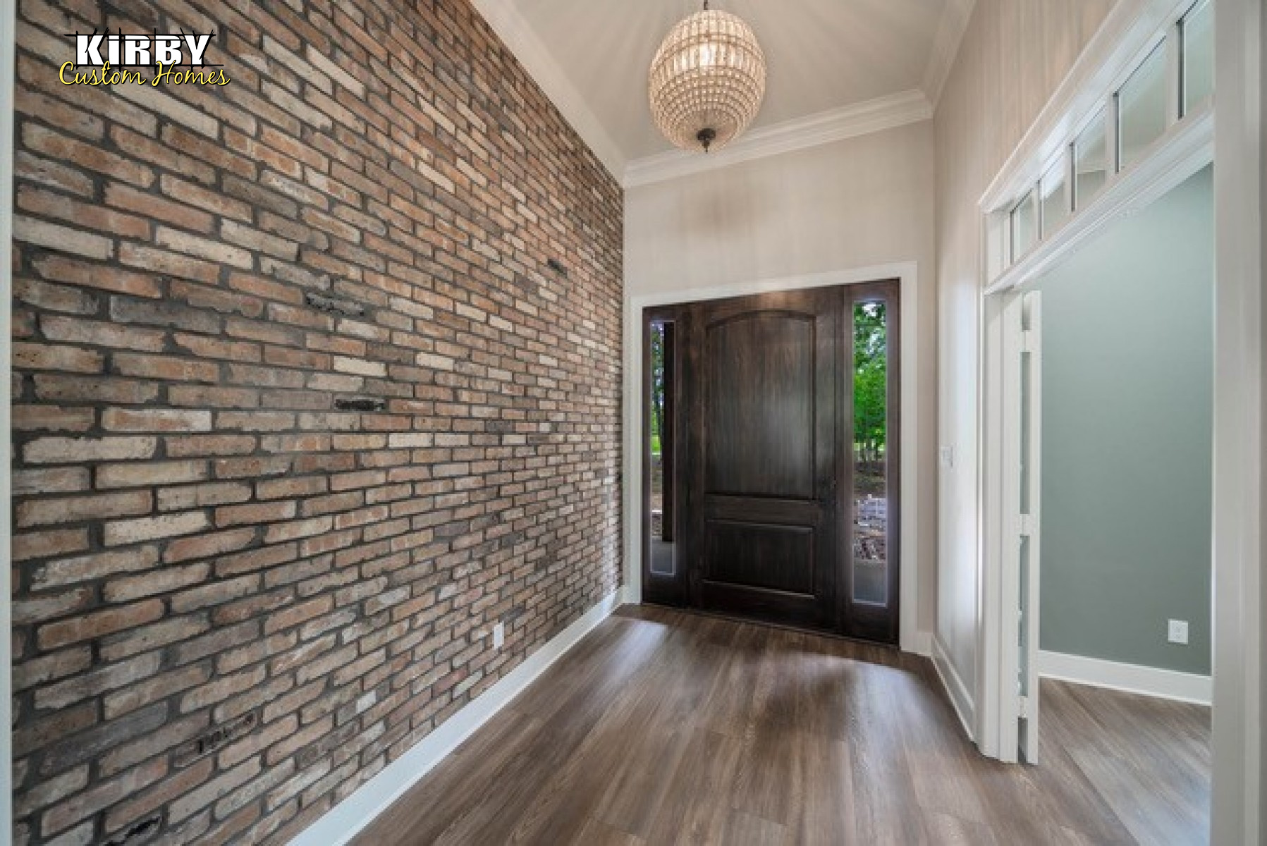 Kirby Custom Homes brick entry
